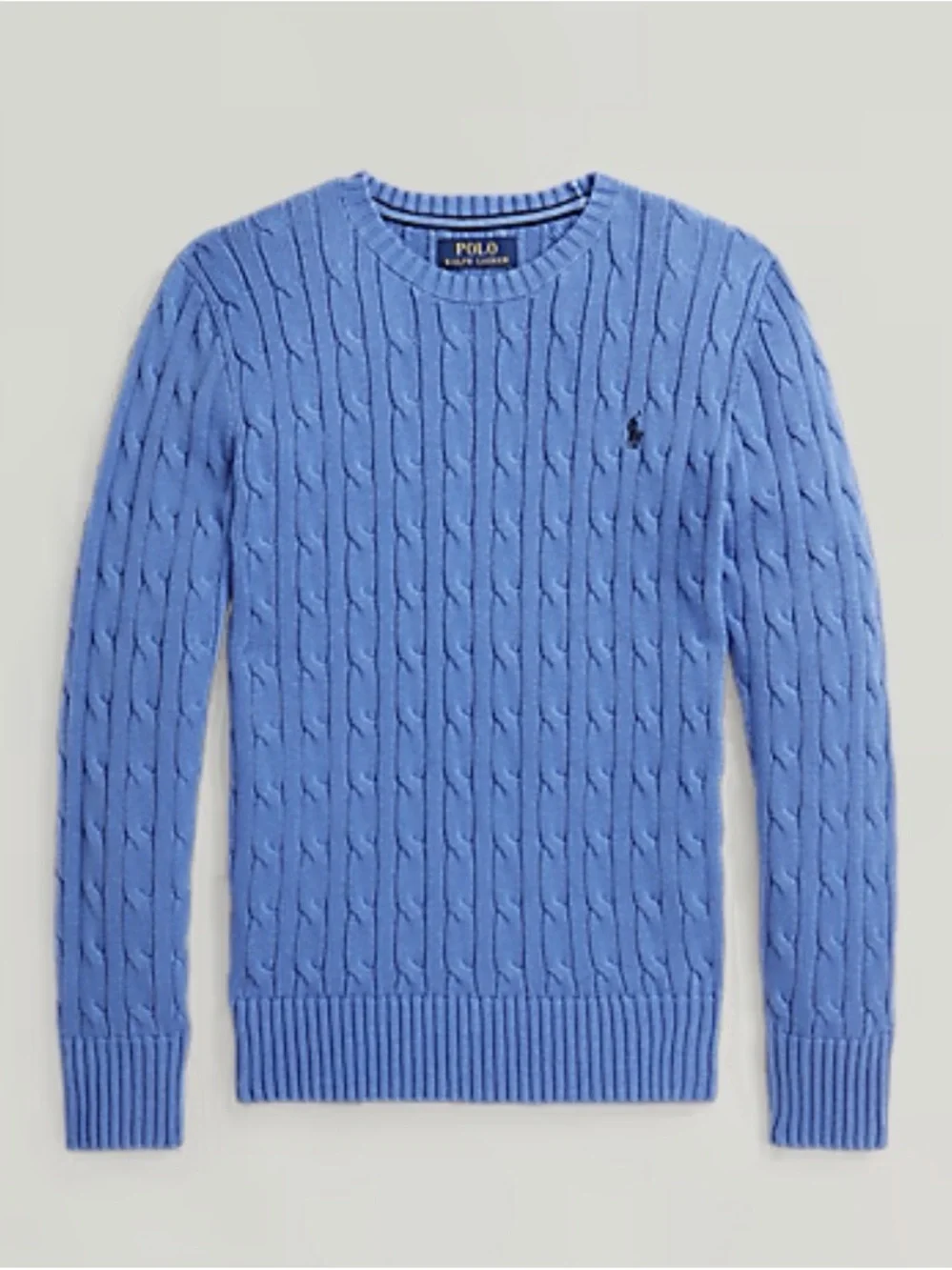 Ralph Lauren Kids Cable Knit Sweater - Blue M (10-12)